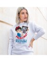 Felpa bianca con stampa personalizzata - dkstore.it
