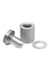 Distanziali in Acciao mm.19x20 per Fissaggio Targhe - dkstore.it