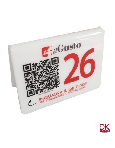 Segnatavolo con menù digitale - dkstore.it