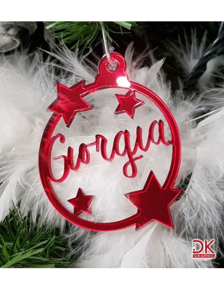 Addobbi natalizi - Palline in plexiglass personalizzate - dkstore.it