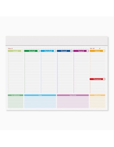 Calendario Planning Multicolor - Gadget Personalizzati - dkstore