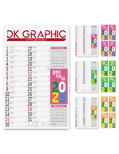 Calendario Fluo - dkstore.it - Personalizziamo tutto il tuo mondo