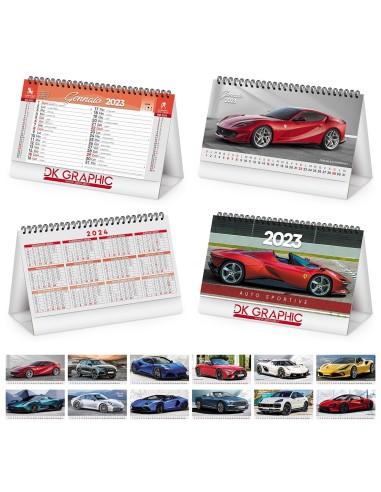Calendario da Tavolo Auto Sportive - dkstore.it - Personalizziamo tutto il tuo mondo