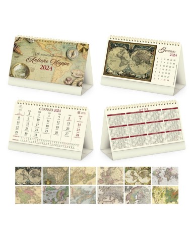 Calendario da Tavolo Antiche Mappe - dkstore.it - Personalizziamo tutto il tuo mondo