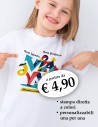 T-shirt bianca con stampa personalizzata - dkstore.it